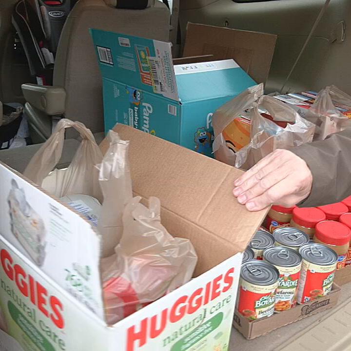 Donated food for Center for Lay Ministries